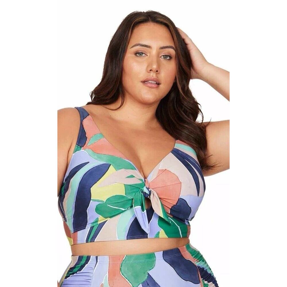 ArteSands L' Avana Cezanne Bathing Suit Bikini Top Swimsuit Luxury Swim PLUS 16